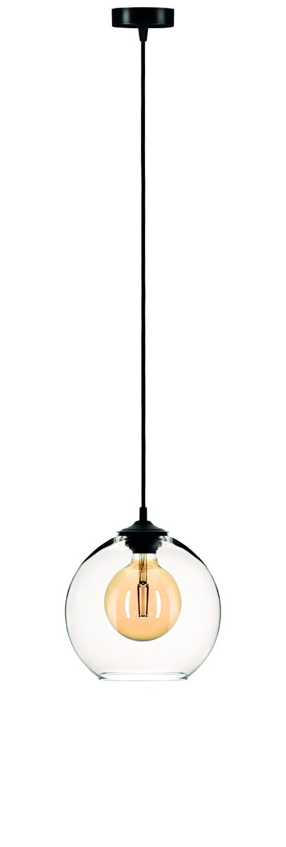 SOLBIKA L-2317 LAMPA WISZĄCA BALL CLEAR SZKLANA LAMPA