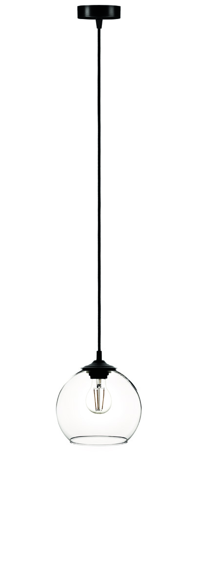 SOLBIKA L-2337 LAMPA WISZĄCA BALL CLEAR SZKLANA LAMPA
