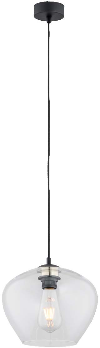 ARGON KALIMERA 4043 lampa wisząca 1 pł. większa kolor przezroczysty, czarny