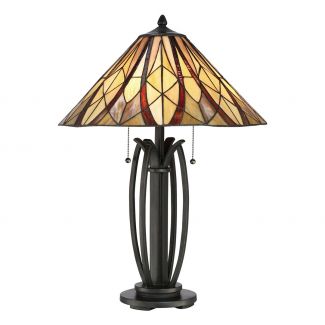 ELSTEAD Victory QZ-VICTORY-TL Tiffany Table Lamp