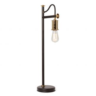 ELSTEAD Douille DOUILLE-TL-BPB 1 Light Table Lamp - Black/Polished Brass