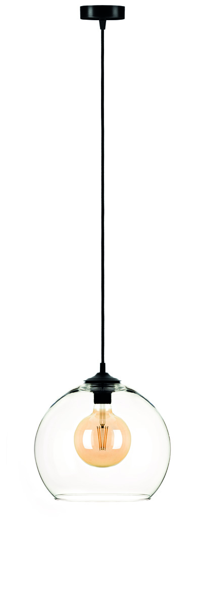 SOLBIKA L-2301 LAMPA WISZĄCA BALL CLEAR SZKLANA LAMPA